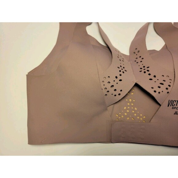 Victoria's Secret Victoria Sport Angel Max Bra Tan Cutout Floral Women Size 32C - Picture 13 of 16